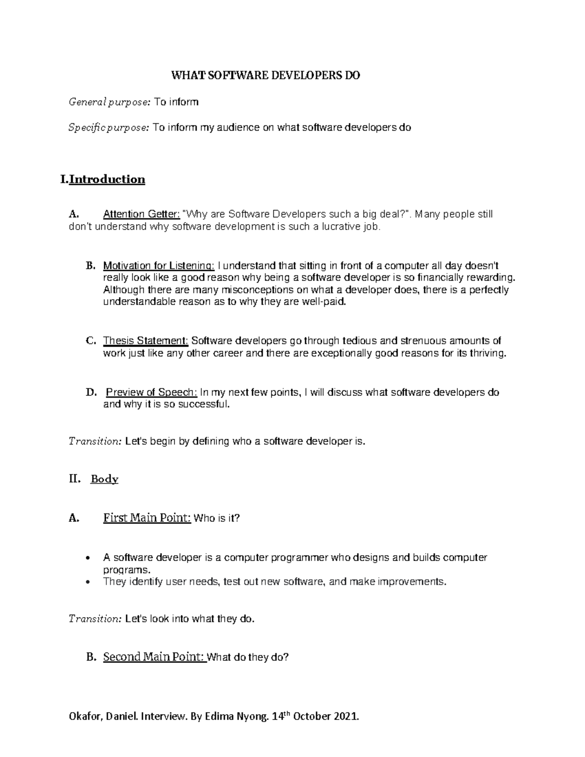 WHAT Software Developers DO - WHAT SOFTWARE DEVELOPERS DO General ...