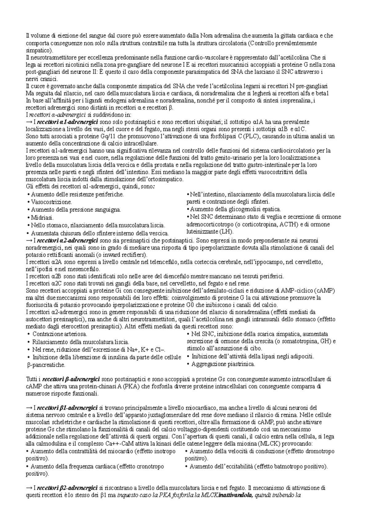 ADRENERGICA SINTOMI SCARICA