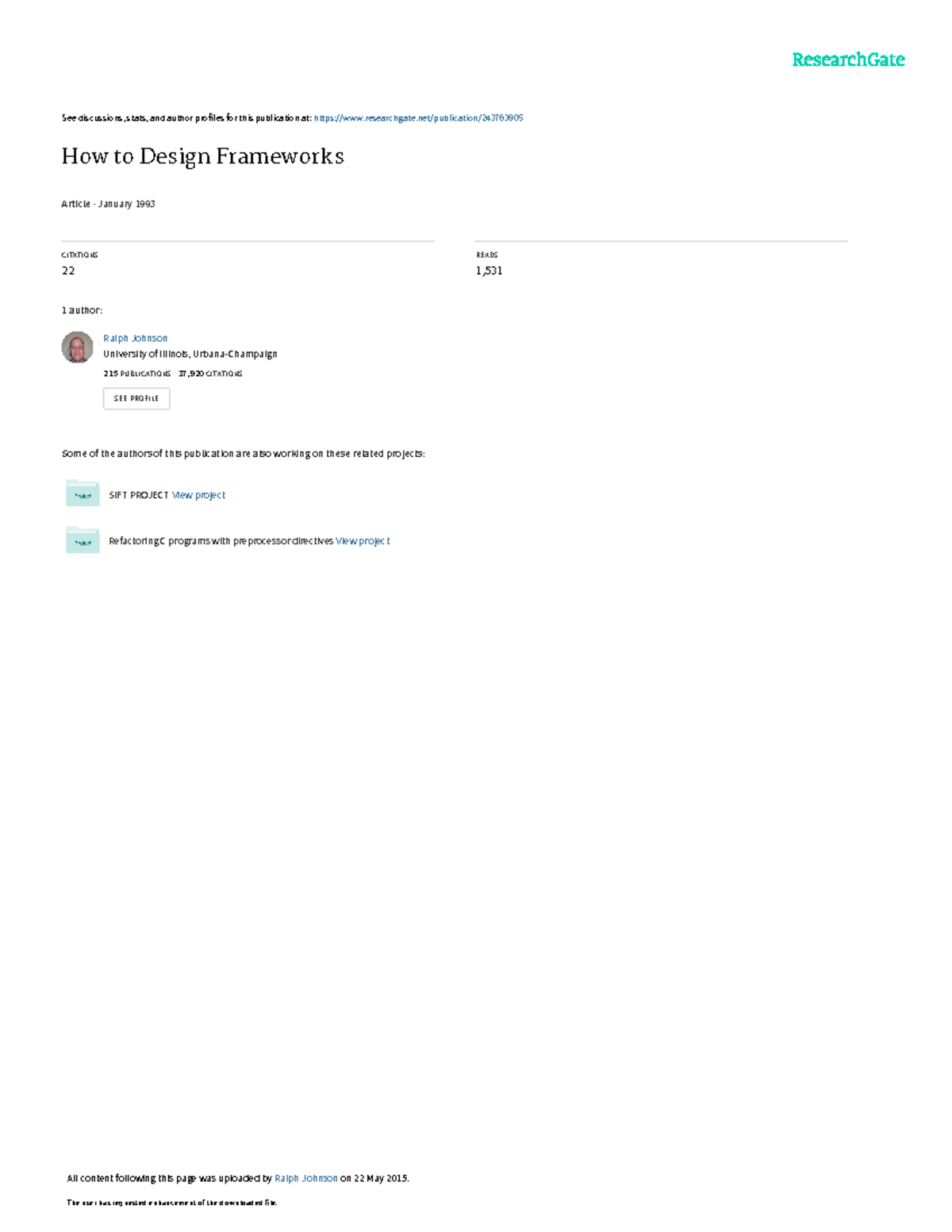 How to Design Frameworks - See discussions, stats, and author profiles ...