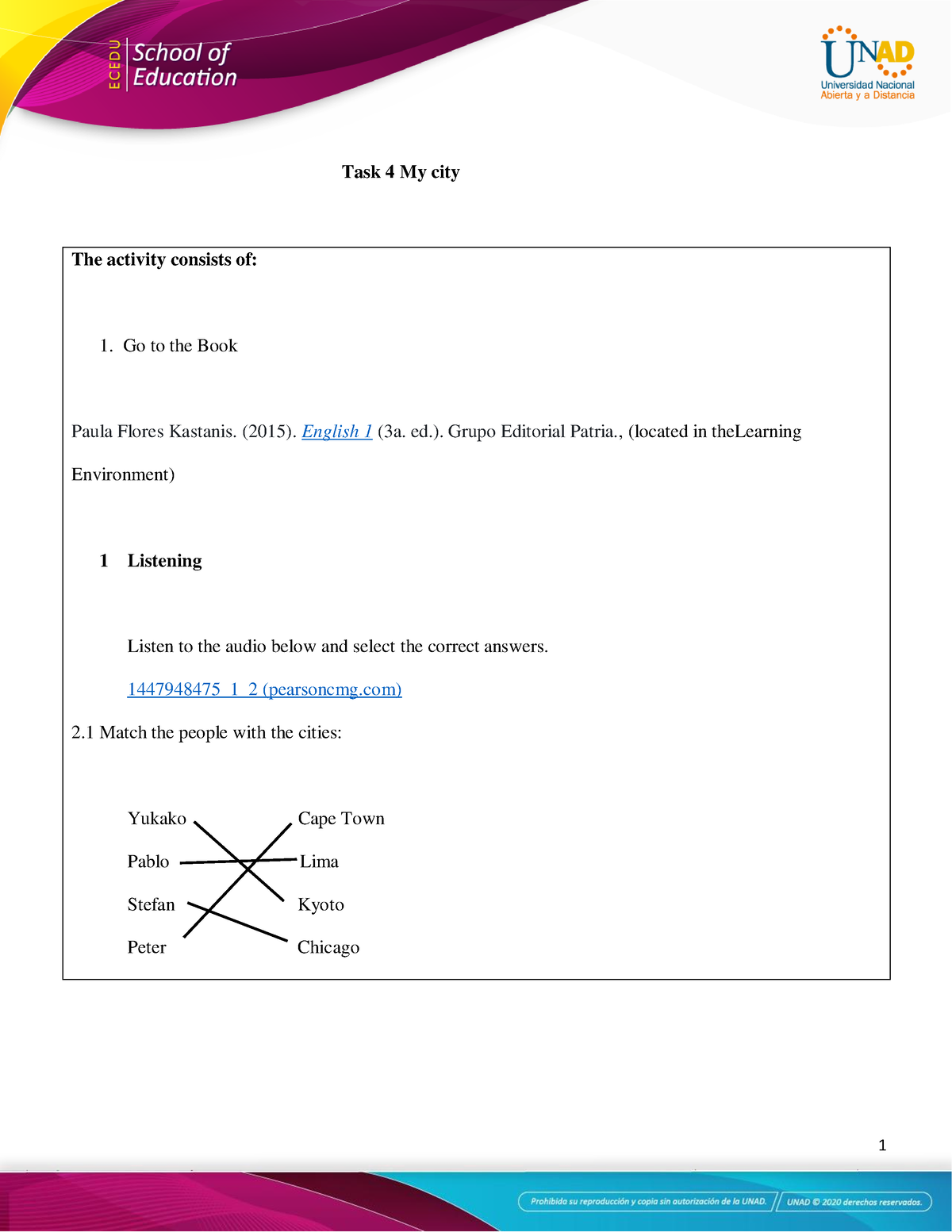 week 4 task assignment around my city