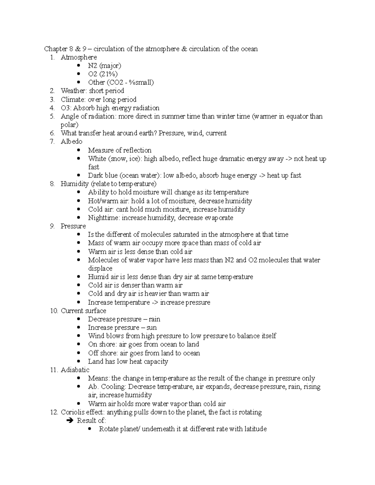 Chapter 8 & 9 - lecture notes from Prof. Robert Ellis's class - Chapter ...
