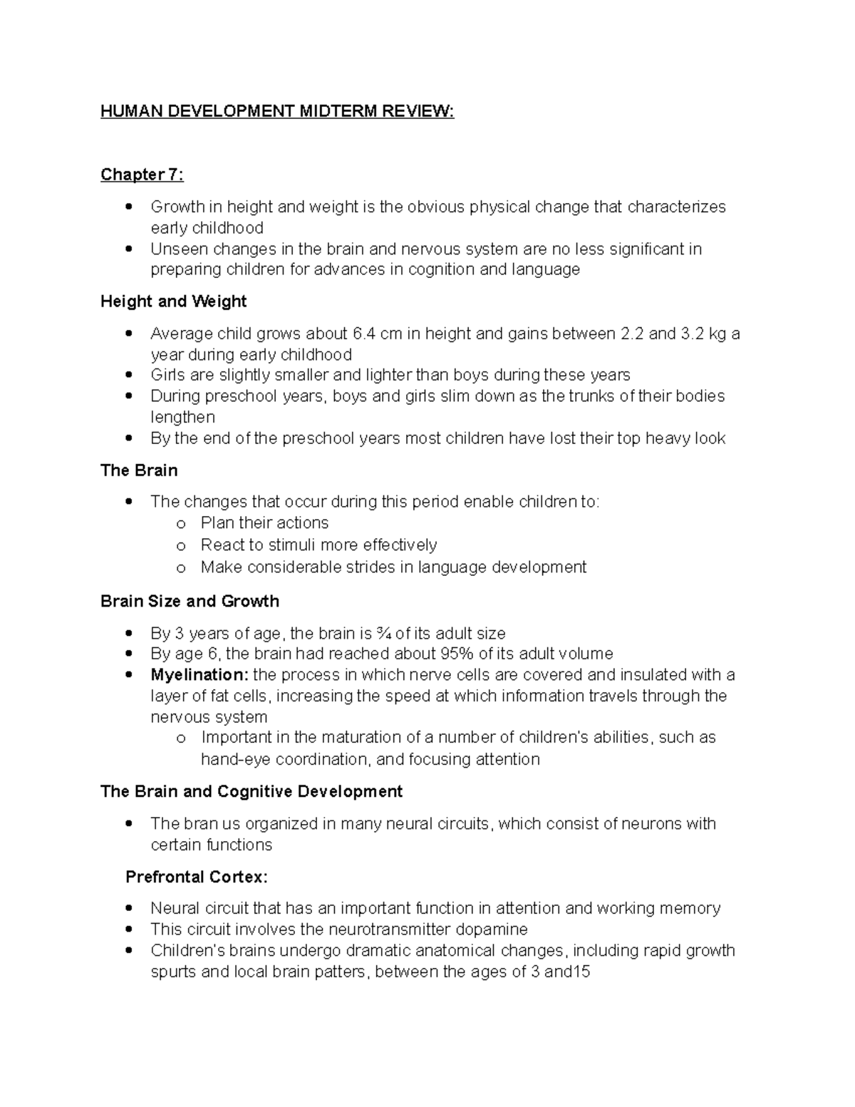 Human Development Midterm Review - HUMAN DEVELOPMENT MIDTERM REVIEW ...