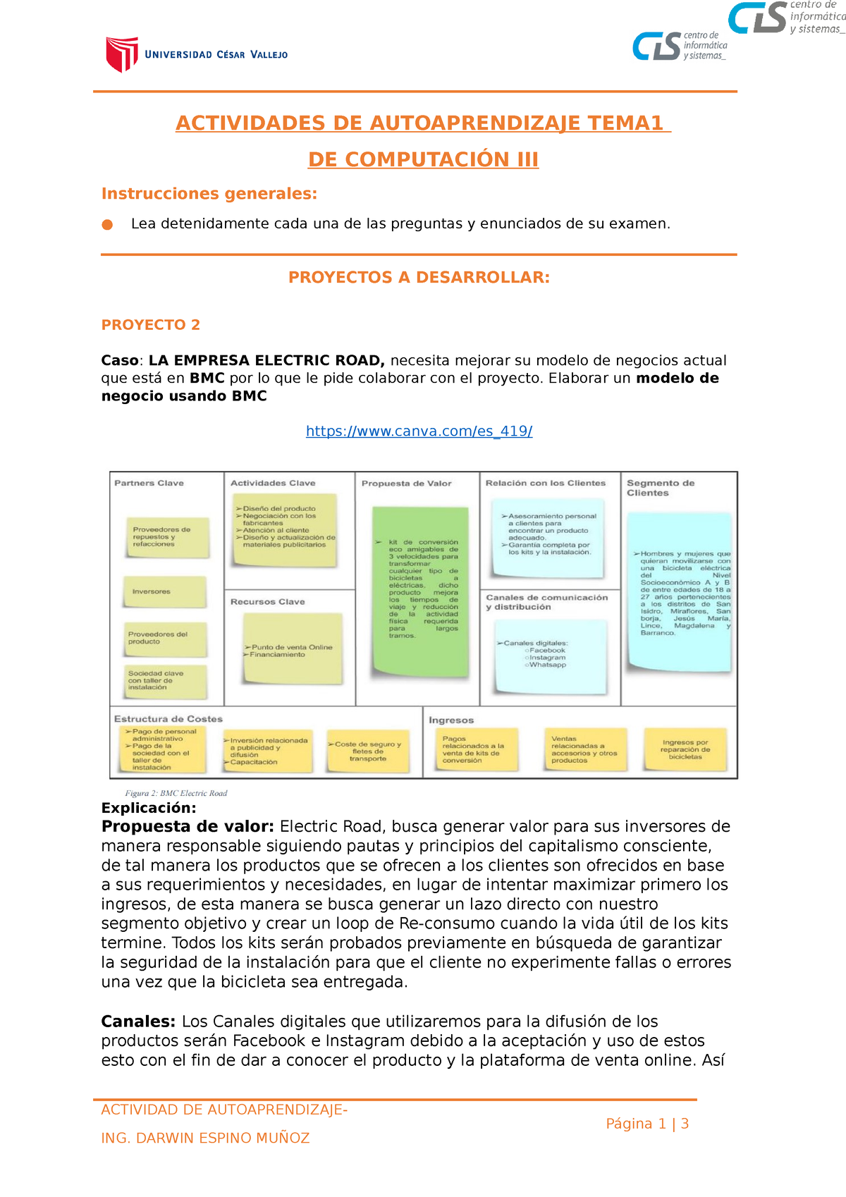 Práctica Autoaprendizaje 01 - ACTIVIDADES DE AUTOAPRENDIZAJE TEMA DE ...