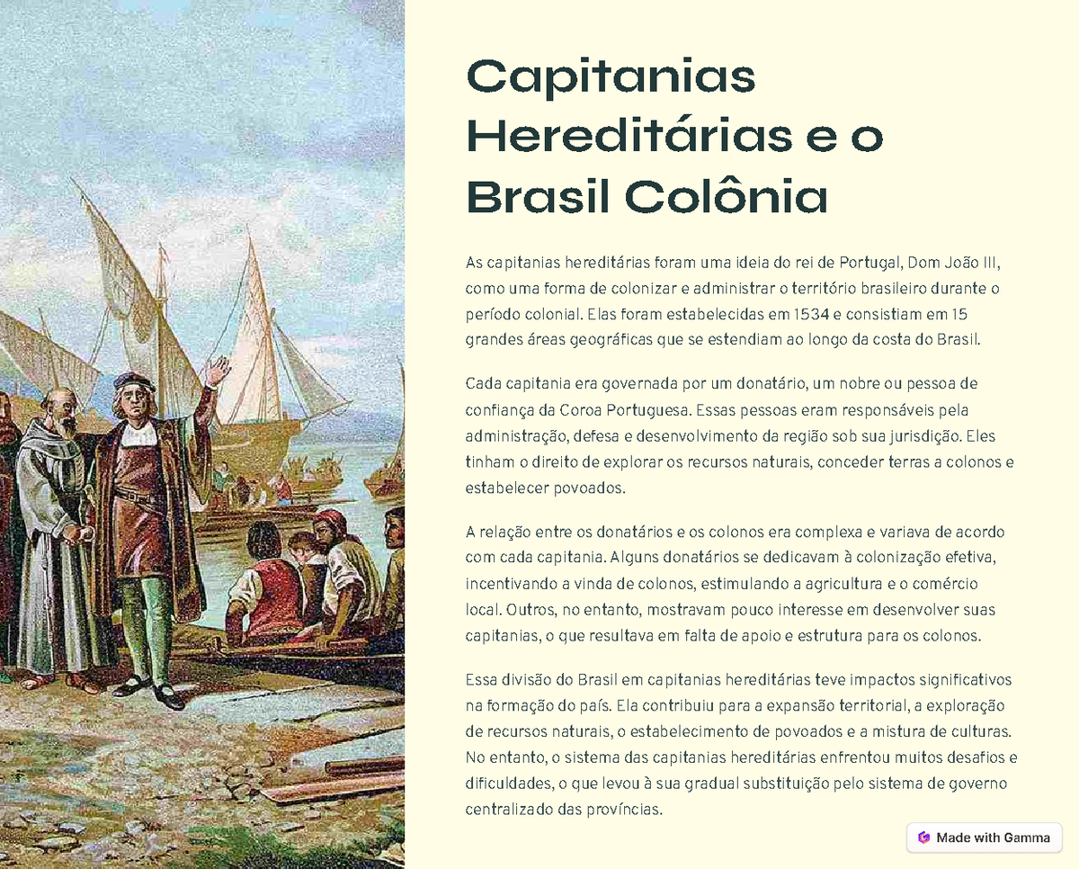 Capitanias-Hereditarias-e-o-Brasil-Colonia - Capitanias Hereditárias e ...