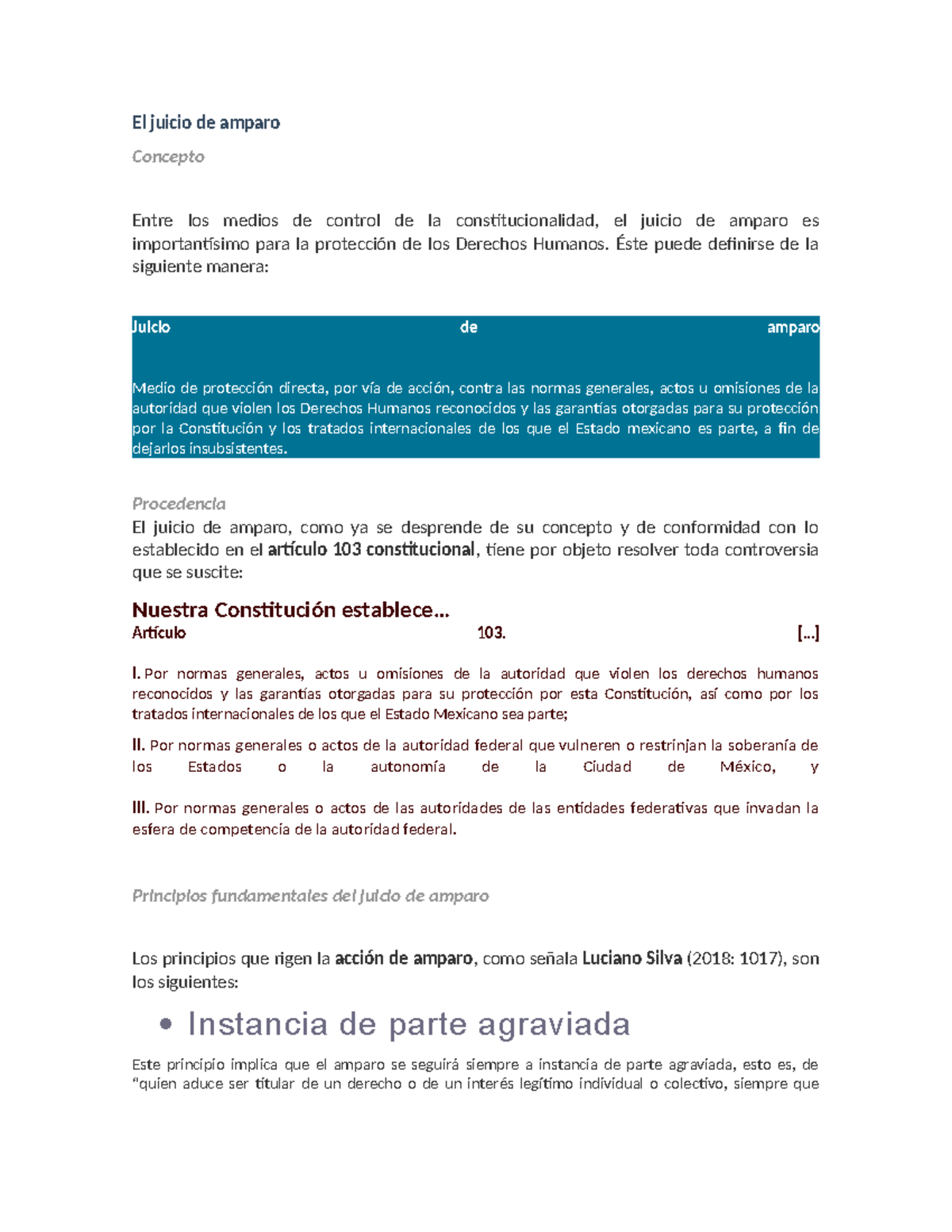 Juicio De A El Juicio De Amparo Concepto Entre Los Medios De Control De La Constitucionalidad 6273