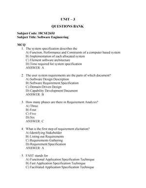 Software ENG MCQs - MCQ Question Bank For Unit 1 - 18CSE265J – MCQ ...