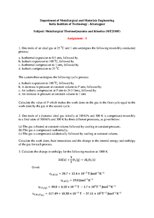 Gaskell solution - Introduction to the Thermodynamics of Materials ...