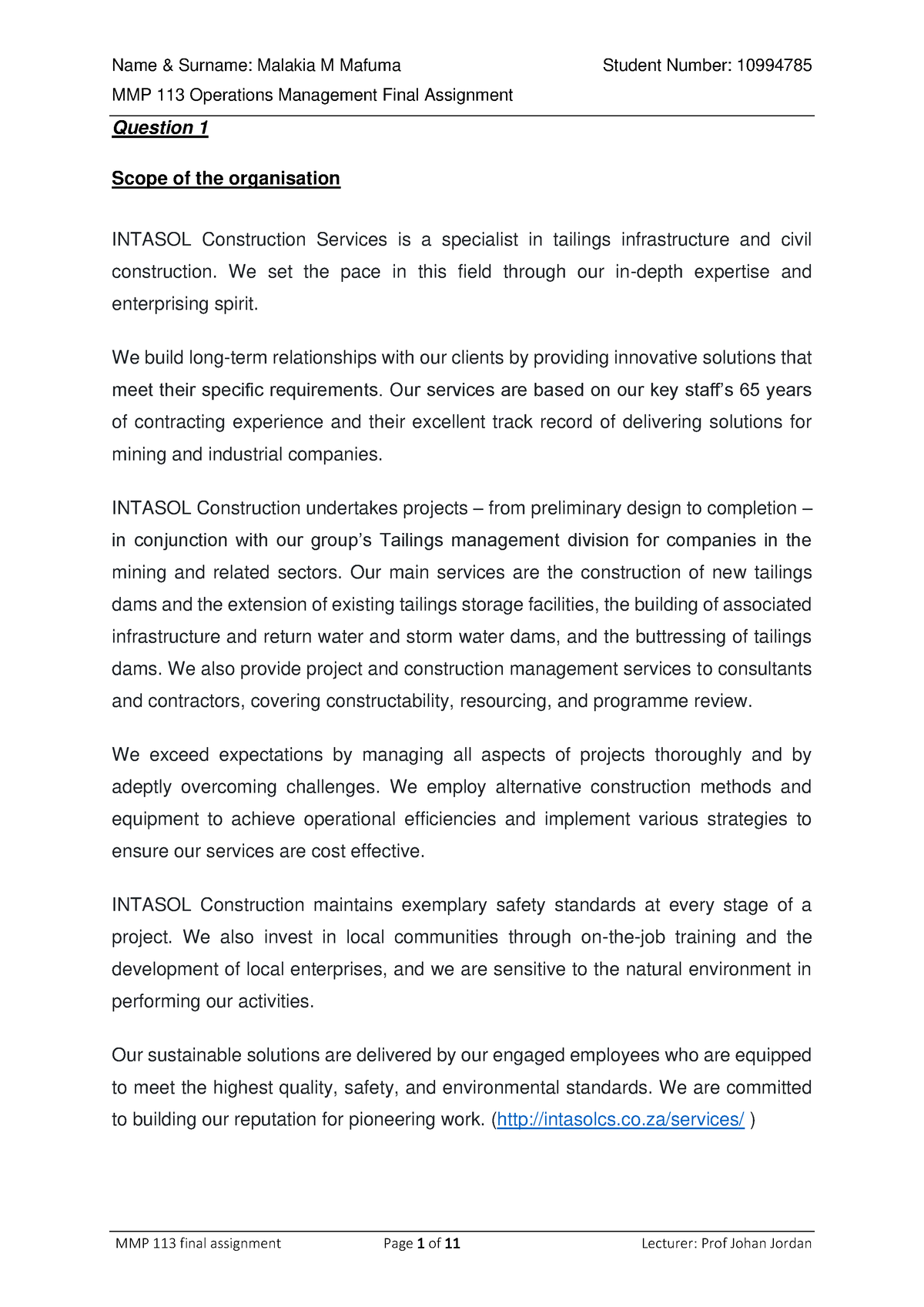 MMP113 Individual Assessment Final Portfolio 02 June 2023 - MMP 113 ...