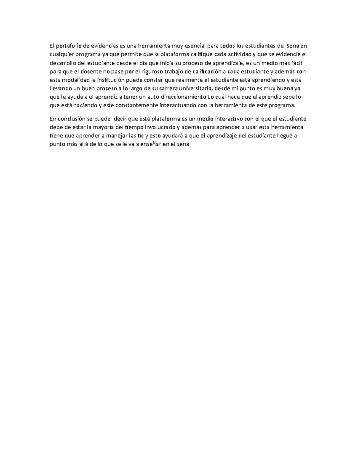 Documento informe fisica - El portafolio de evidencias es una ...