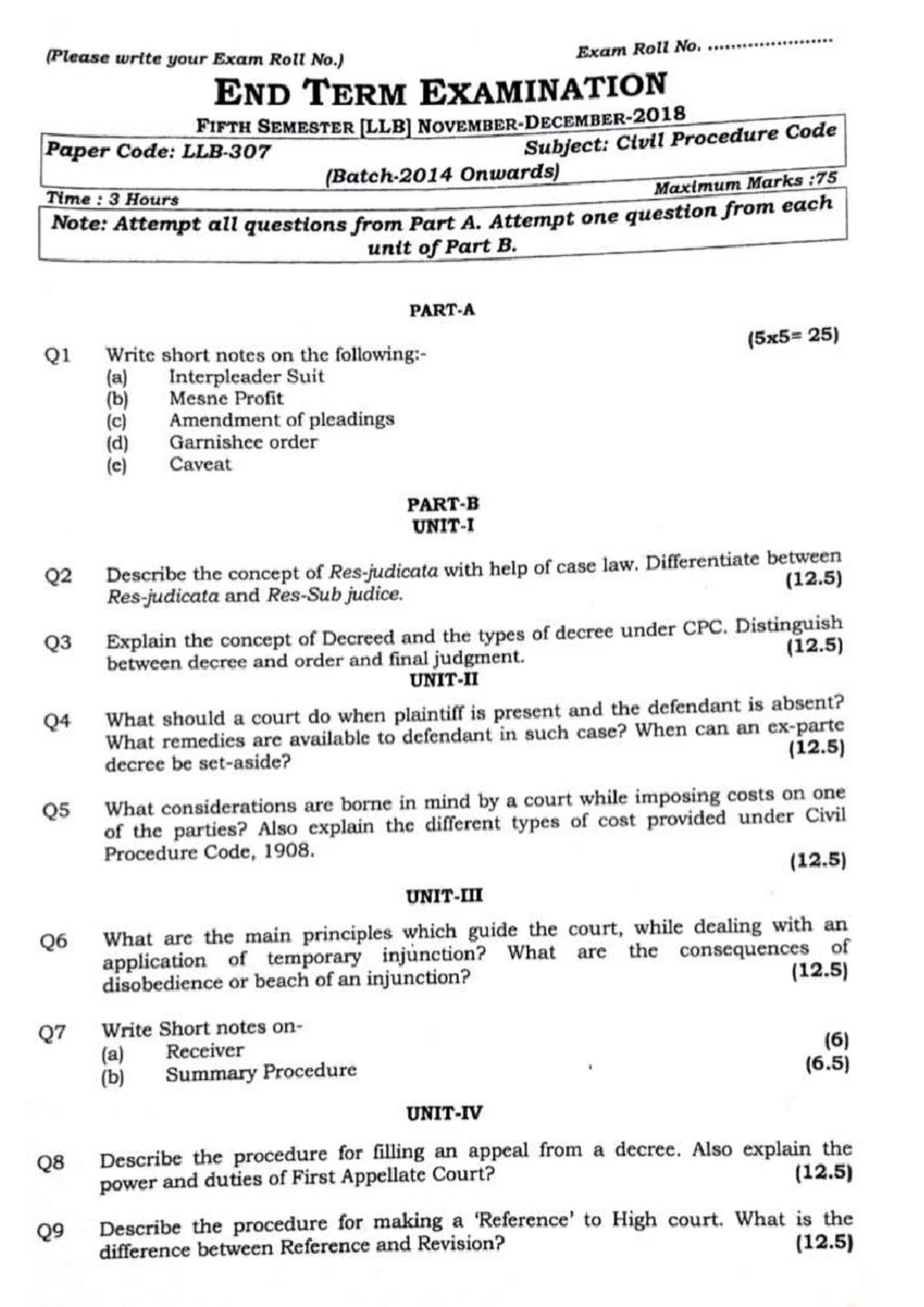 BBA NOTES FOR STUDENTS - Seventh Semester LLB Paper Code: LLB 405 ...