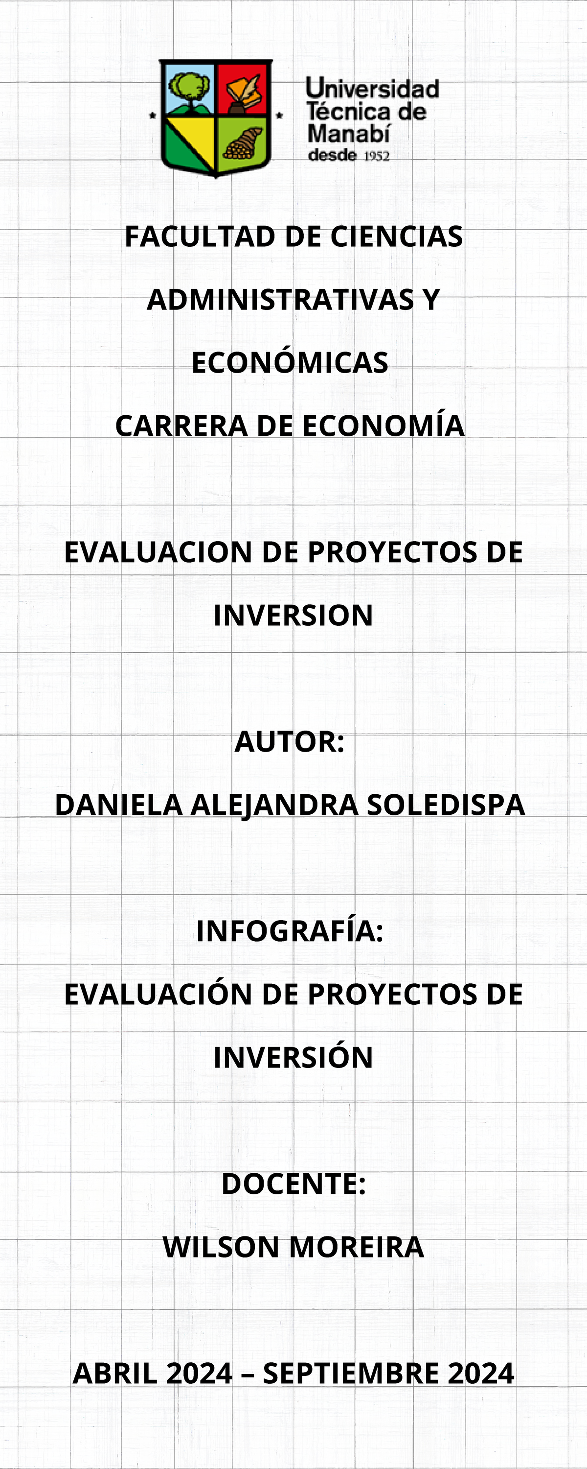 Infografia Evaluación de proyectos de inversión - FACULTAD DE CIENCIAS ...