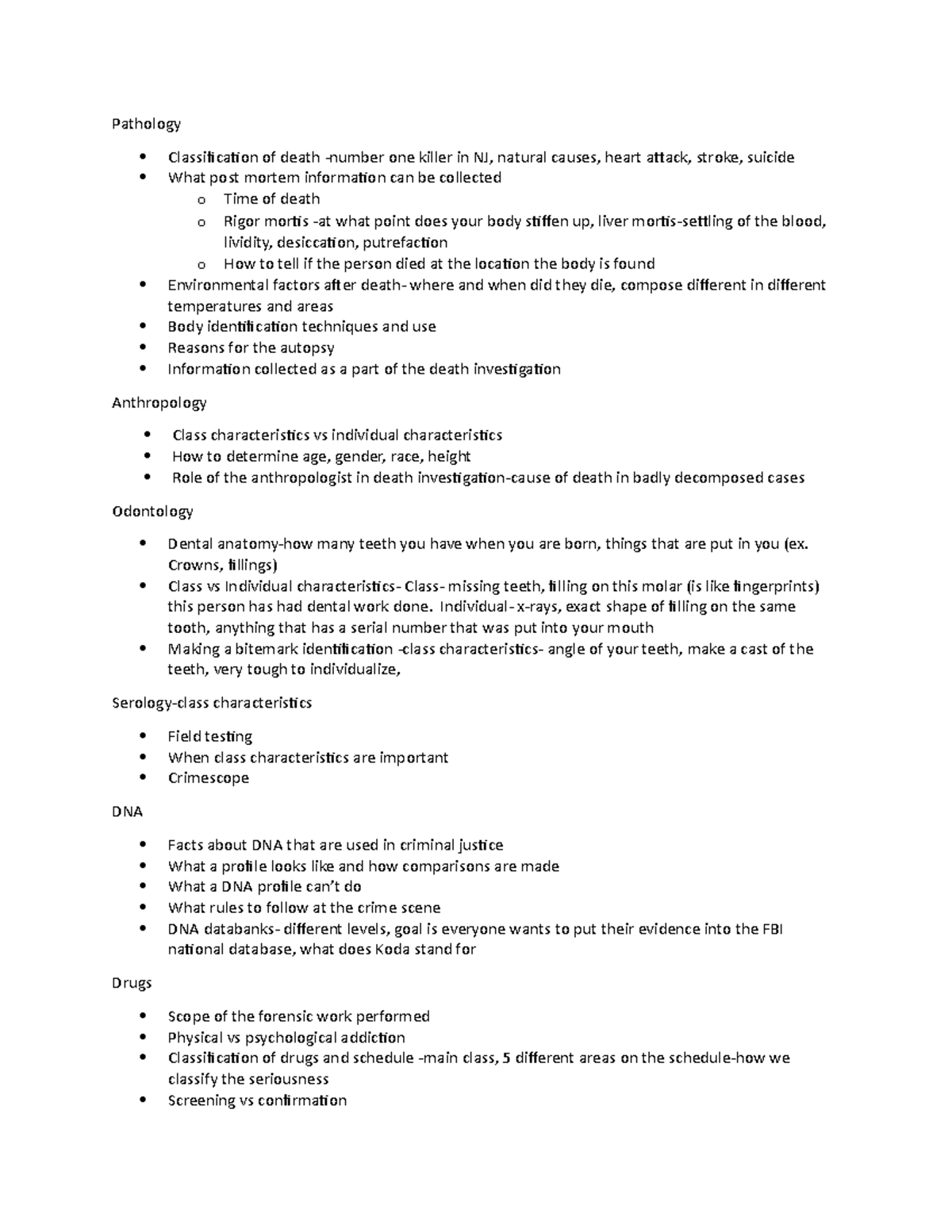 Review Exam 2 Study Guide - Pathology Classification of death -number ...