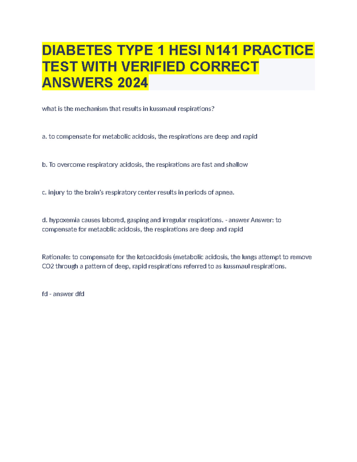 Hesi Case Study Diabetes Type 1 Quizlet - 9jwcolu