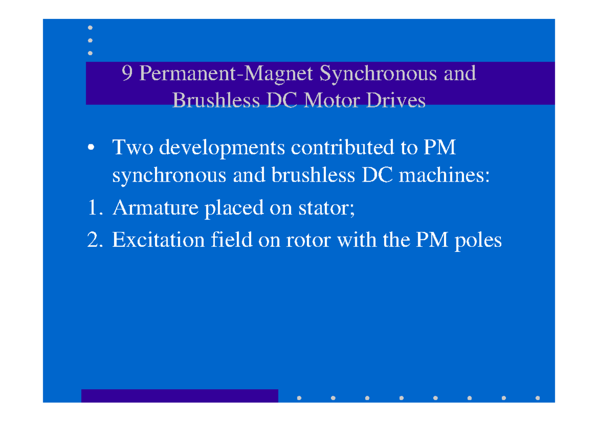 Ch9 9 Synchronous and Brushless DC Motor Drives Two