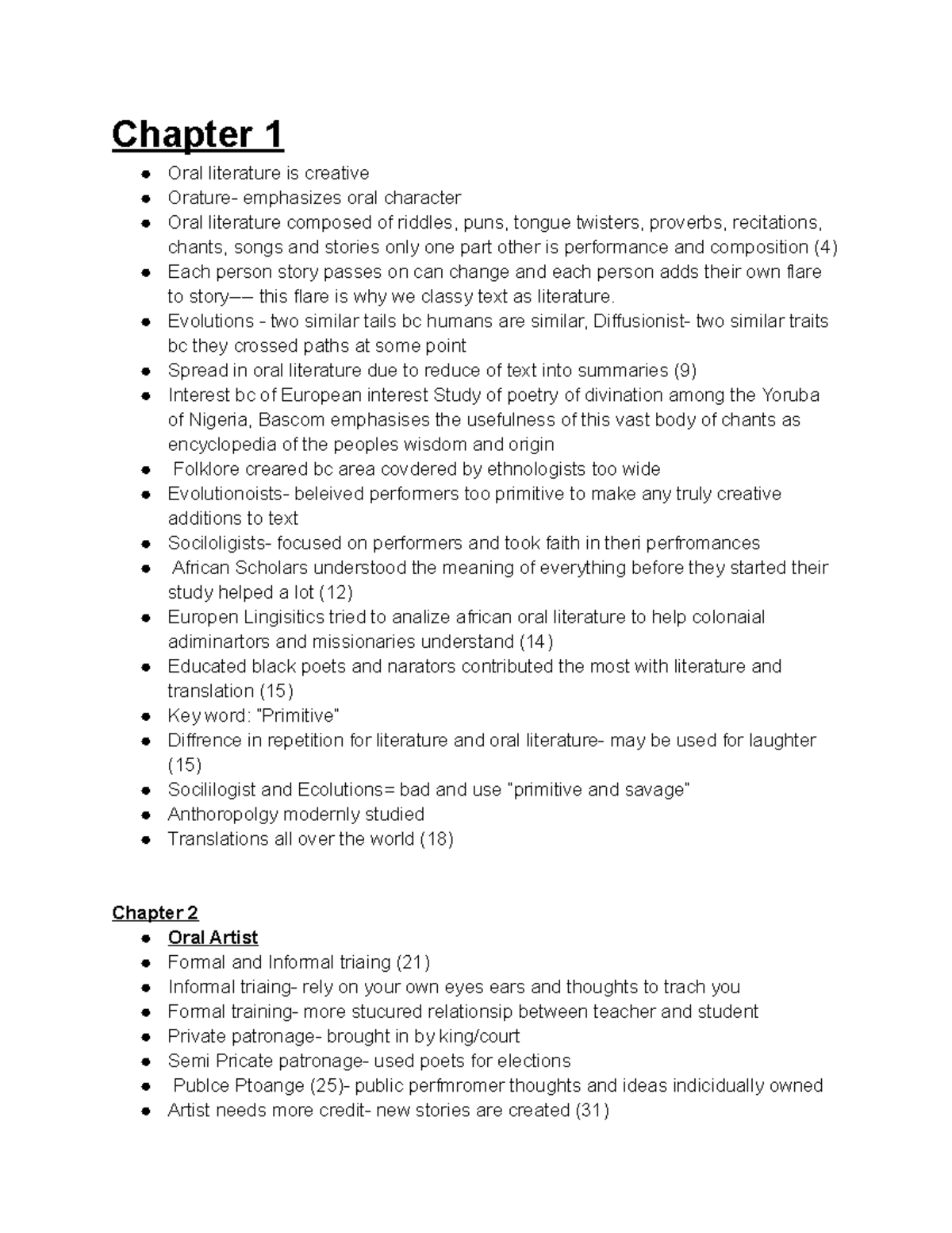 eng-notes-chapter-1-oral-literature-is-creative-orature-emphasizes