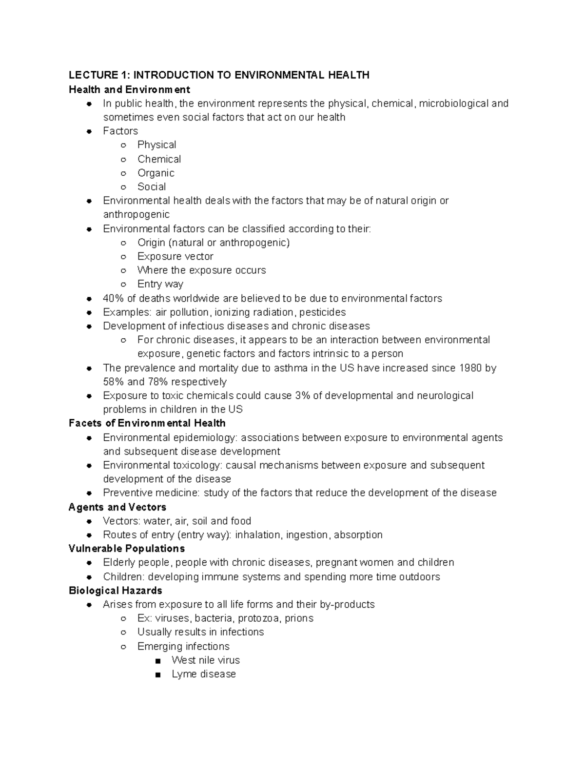 Week 1 HSS 3303 - Lecture notes 1 - LECTURE 1: INTRODUCTION TO ...