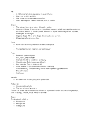 Art-syllabus-notes - Visual arts study notes - Stage 6 Visual Arts ...