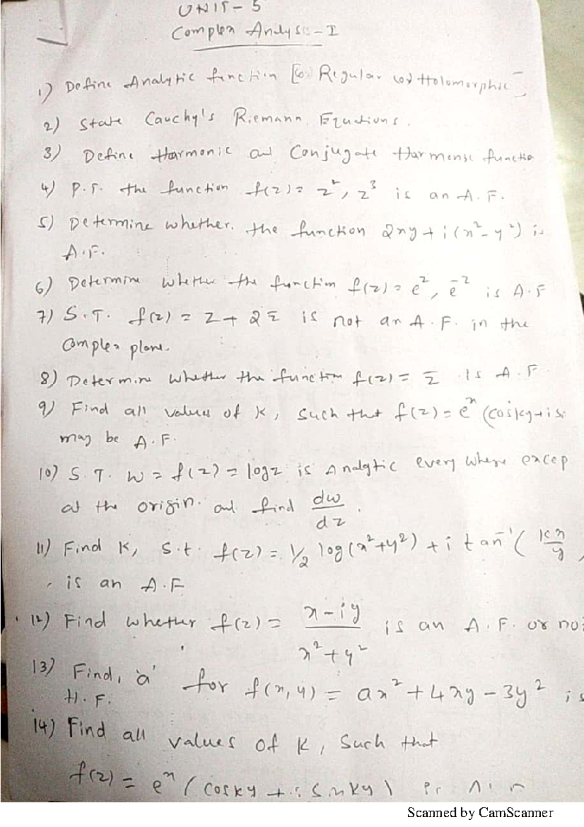 Maths Unit6 The Above Module Consists Of All About Complex Analysis