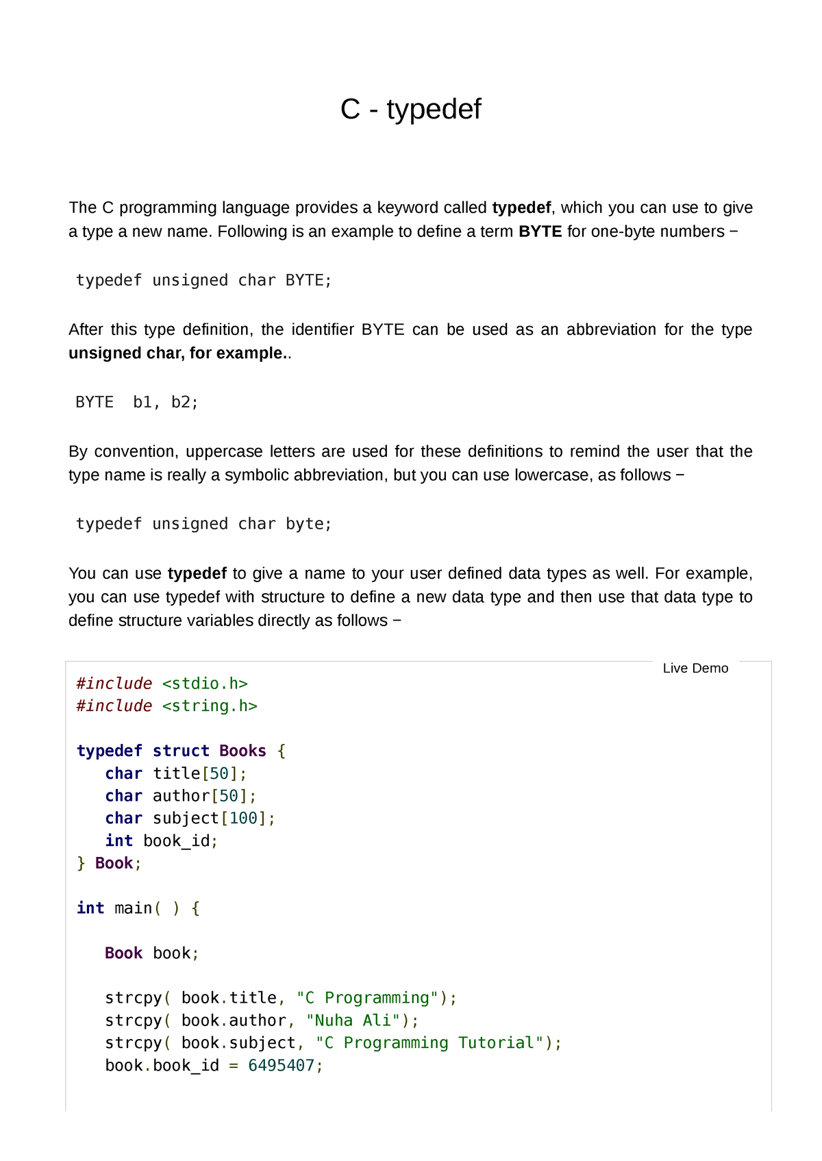 c-typedef-c-typedef-the-c-programming-language-provides-a-keyword