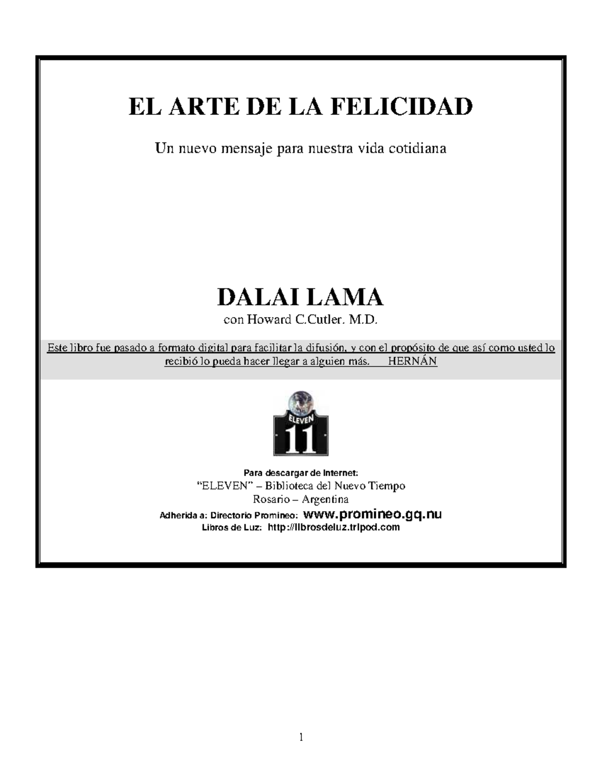 Dalai lama - el arte de la felicidad [libros en español] - EL ARTE DE ...