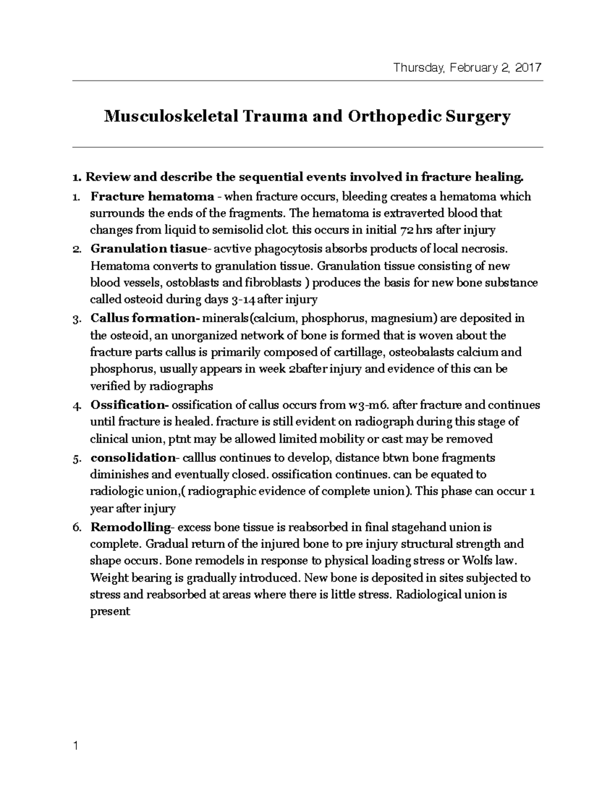 Muskuloskeletal Trauma - ! Musculoskeletal Trauma And Orthopedic ...