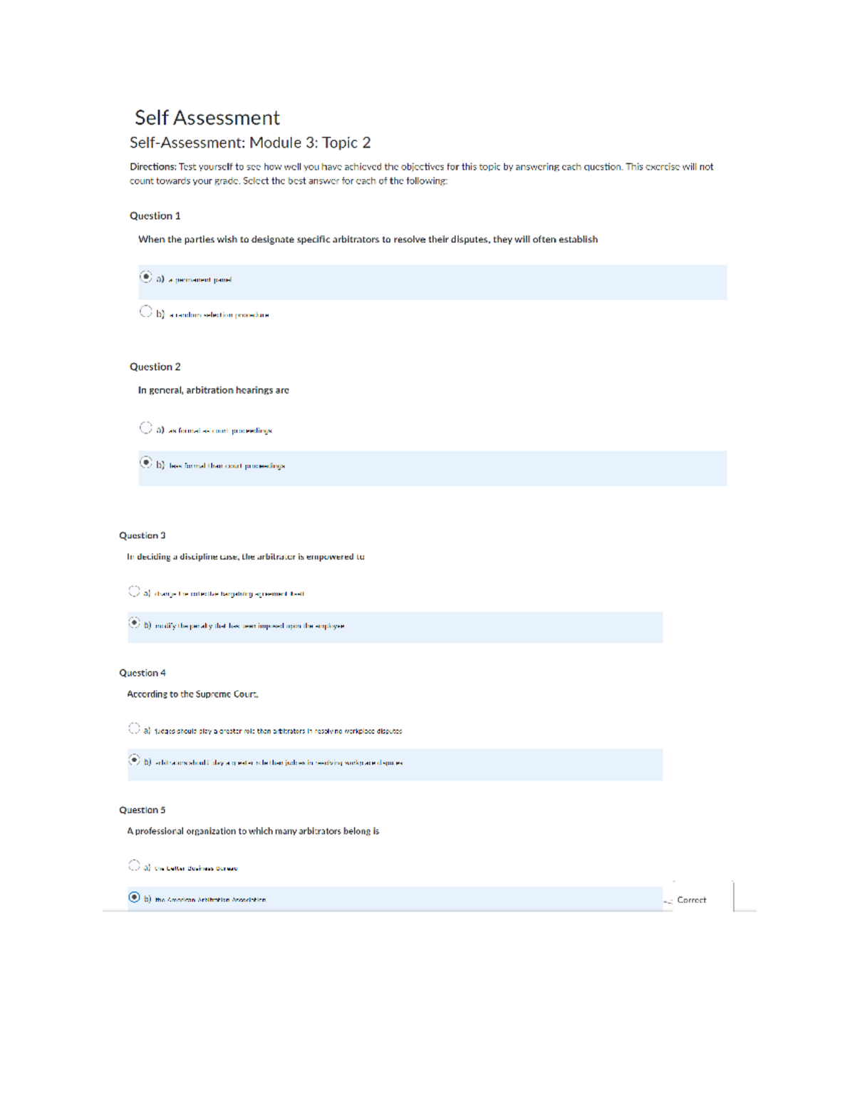 Self-Assessment Module 3 Topic 2 - HRMT201 - Studocu