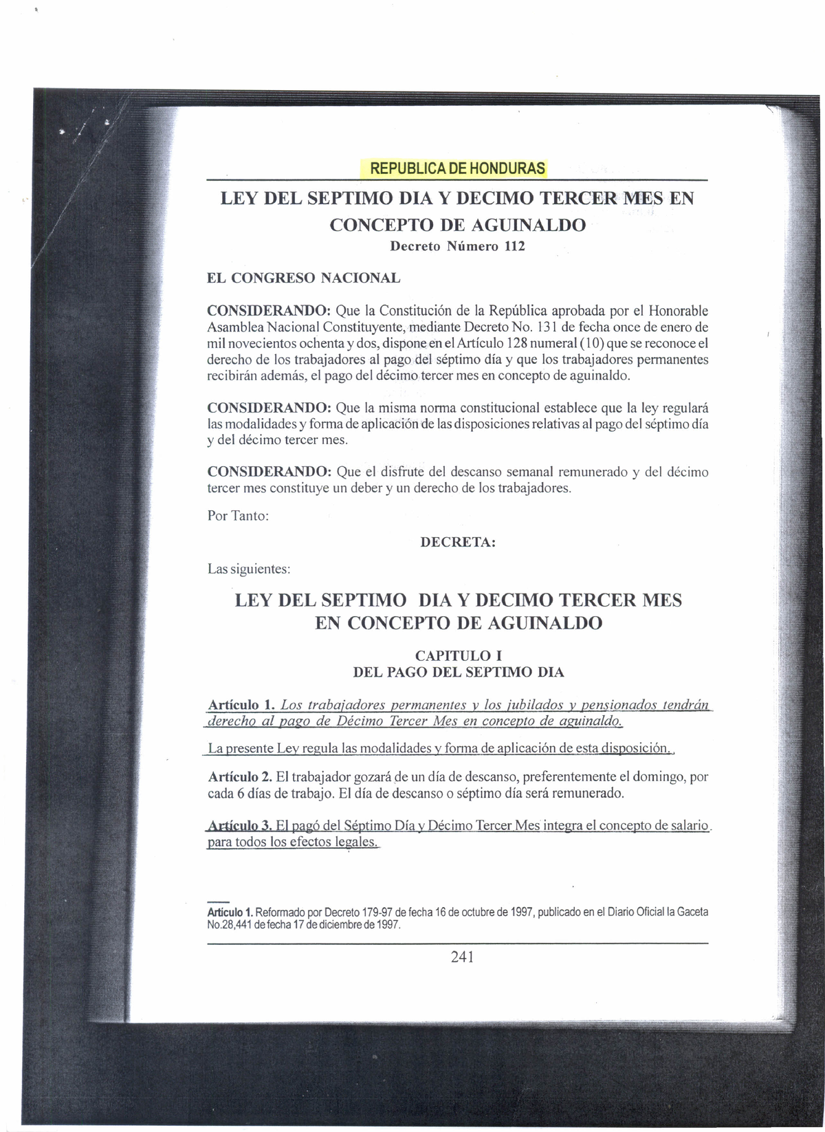 Decreto-112-Ley-del-SÃ©ptimo-d Ã A-y-DÃ©cimo-Tercer-Mes-en-concepto-de ...