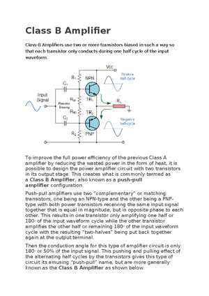Common Emitter Amplifier - Transistor amplifier’s amplify an AC input ...