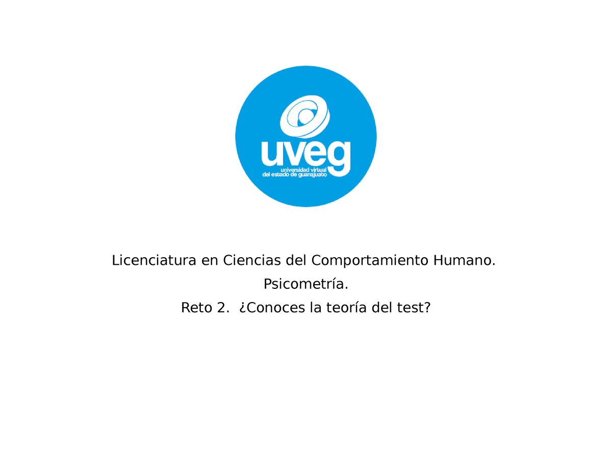 Conoces La Teoria Del Test Licenciatura En Ciencias Del Comportamiento Humano Psicometría 2387