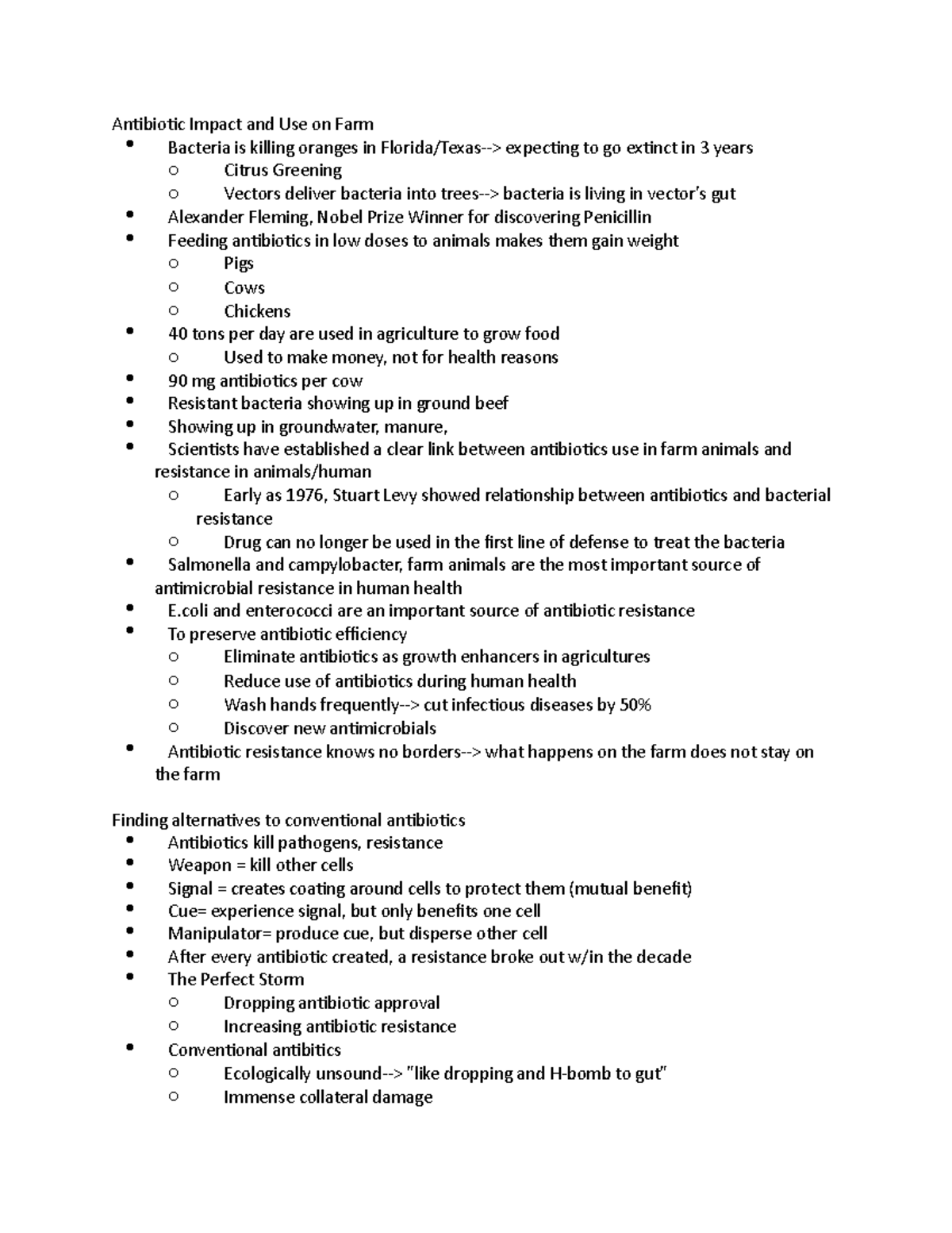 Antibiotics - Microbes Section Of Course. Professor Riley - Antibiotic 