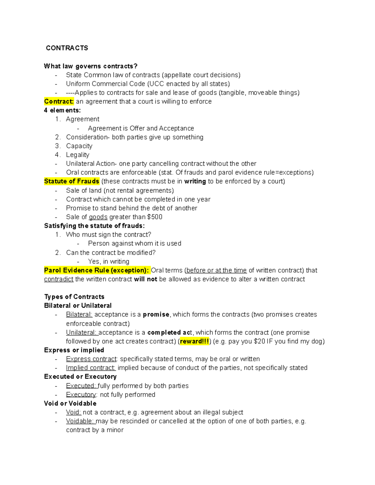 BLAW Module 3 - I made an A in this course with these notes ...