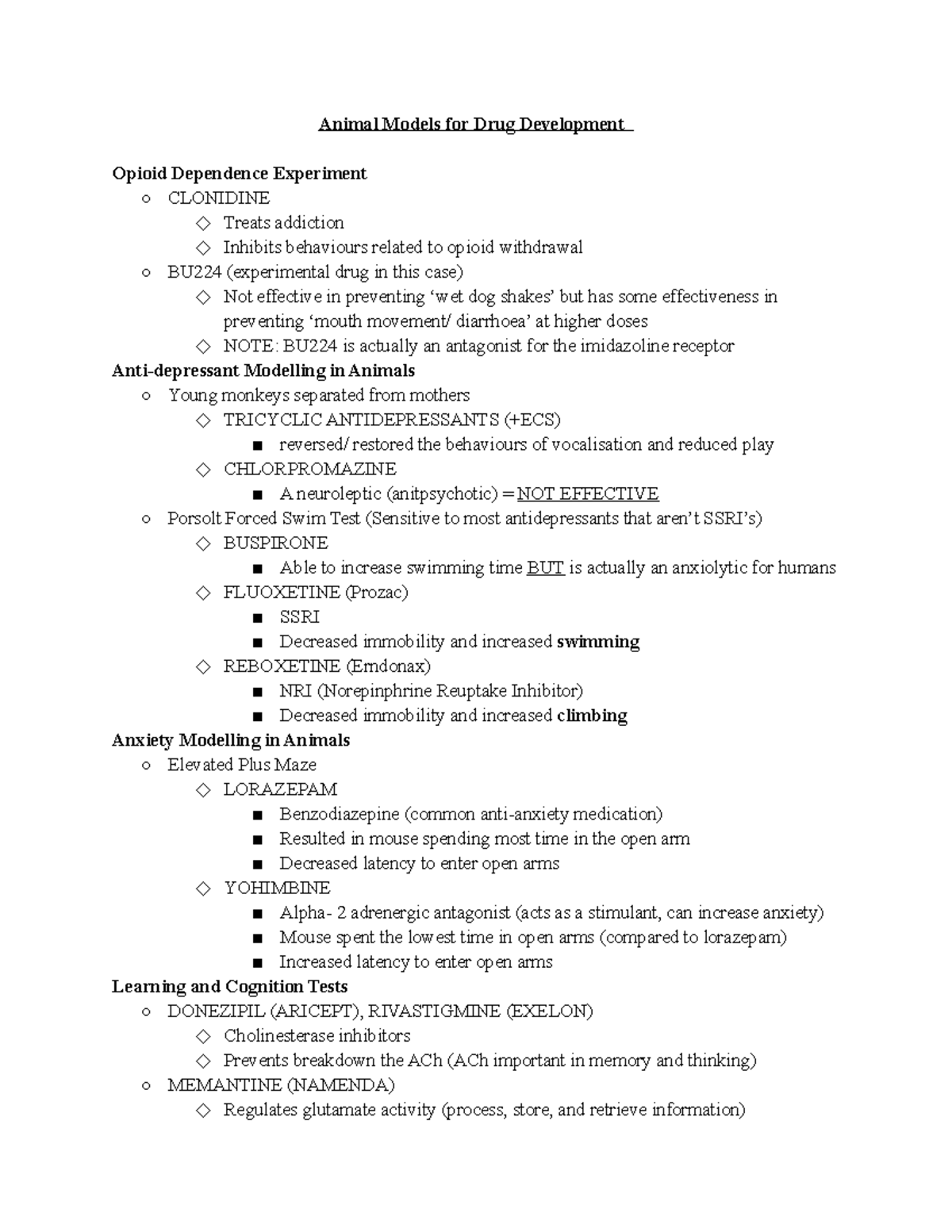 Drugs for Animal Models + Renal - Animal Models for Drug Development ...
