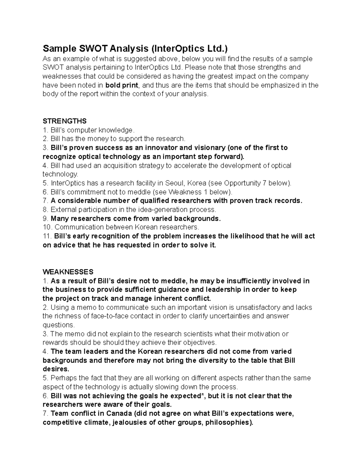 inter-optics-swot-grade-a-sample-swot-analysis-interoptics-ltd