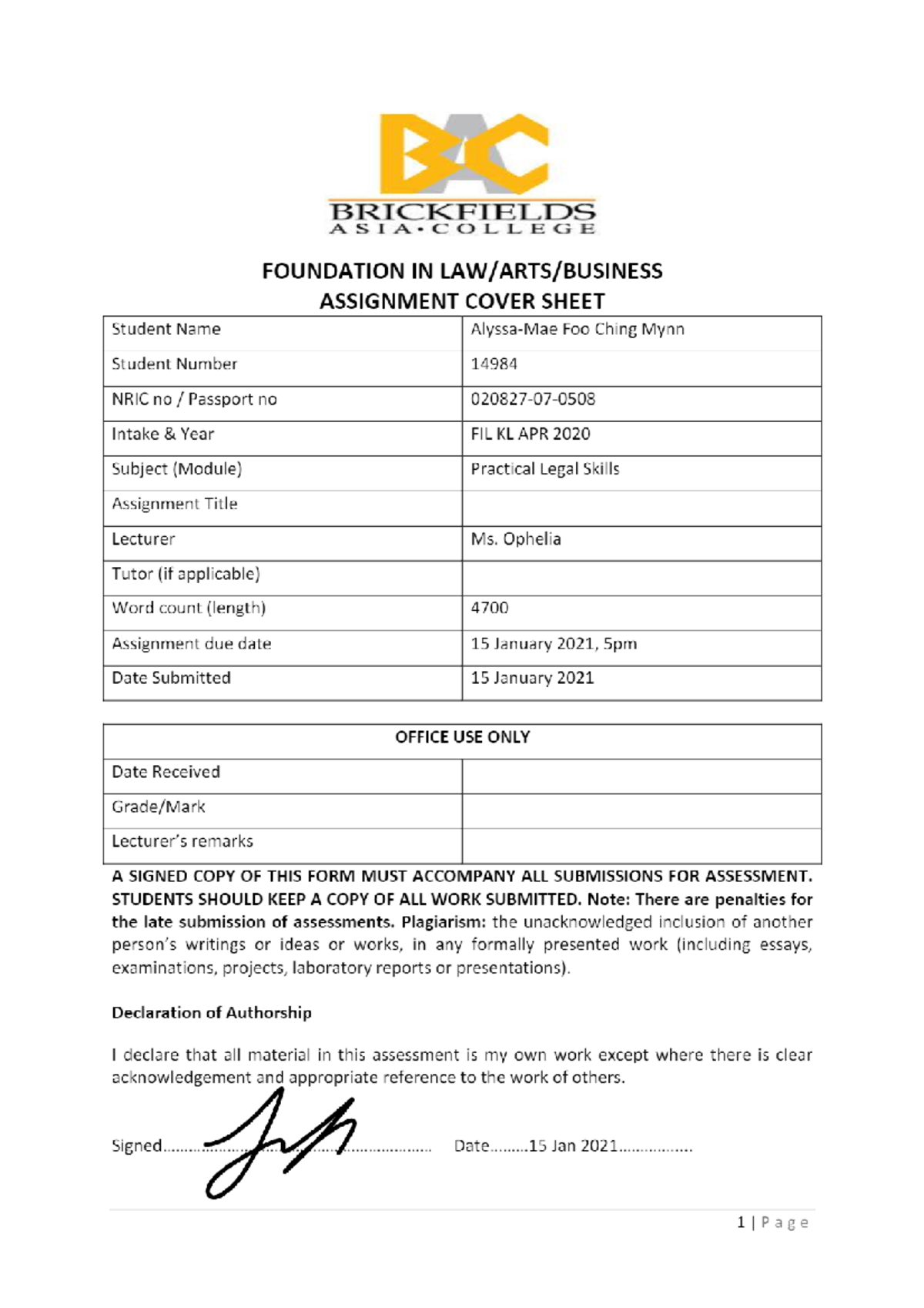 practical law assignment clause