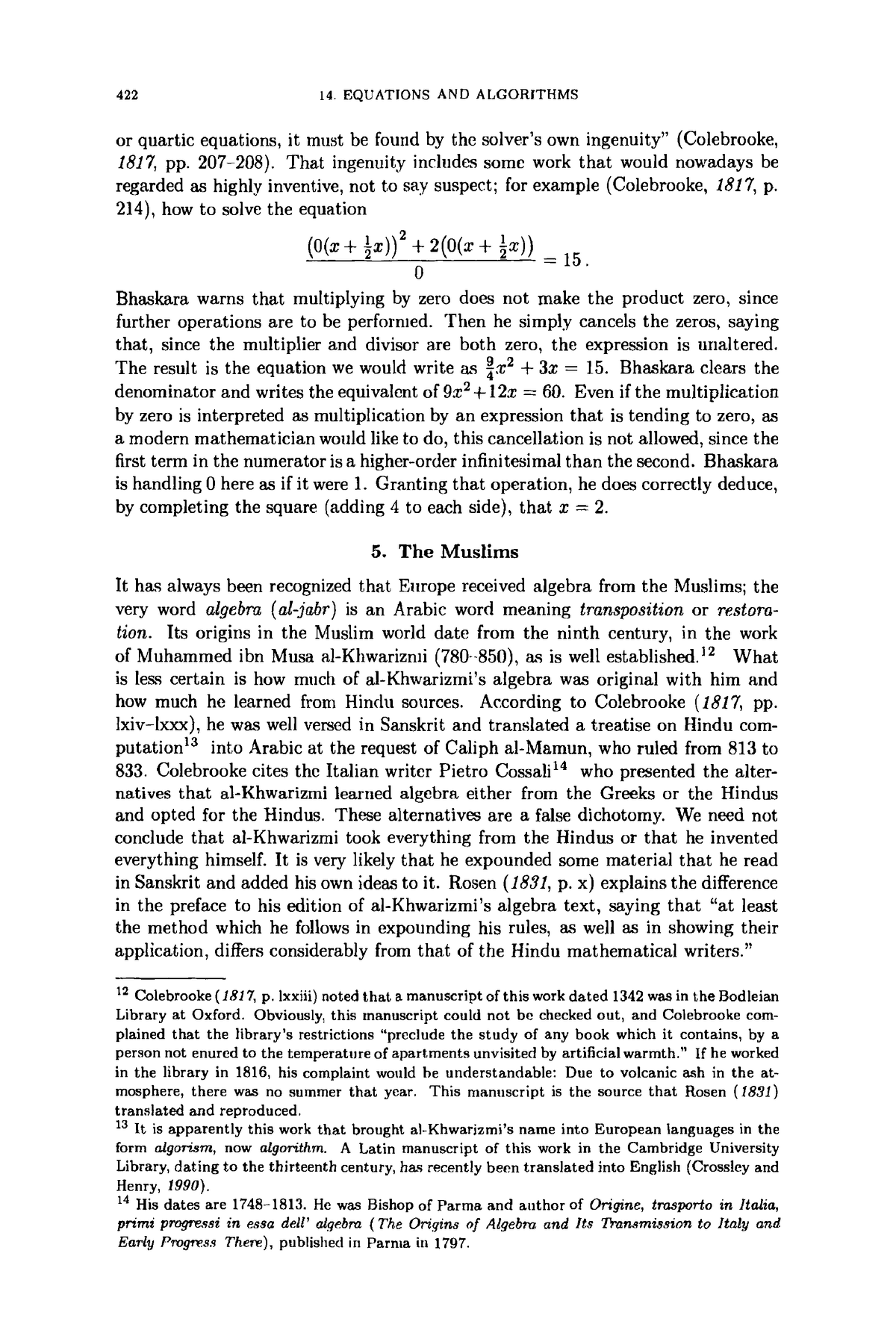 essay on the history of mathematics