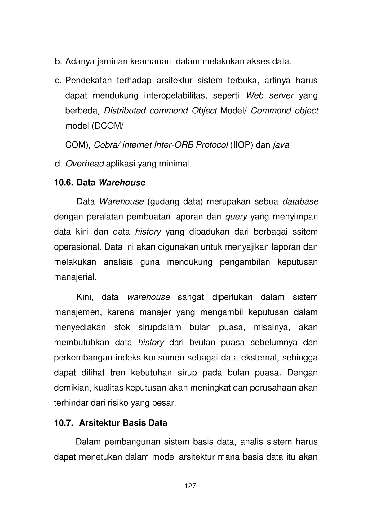 Sistem Informasi Manajemen 83 - B. Adanya Jaminan Keamanan Dalam ...