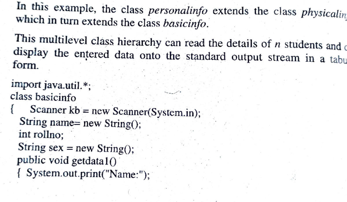 Inheritance - Java programming - In this example, the class ...