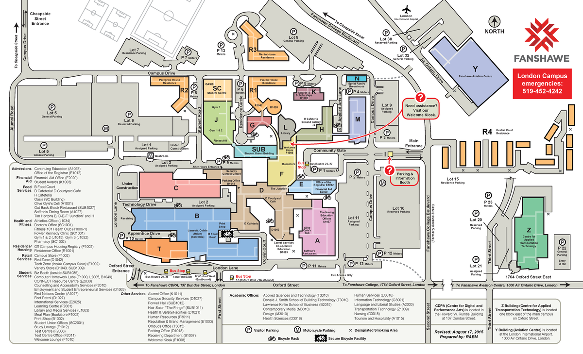 Fanshawe map - Map - I Fire Access Only NORTH London International ...