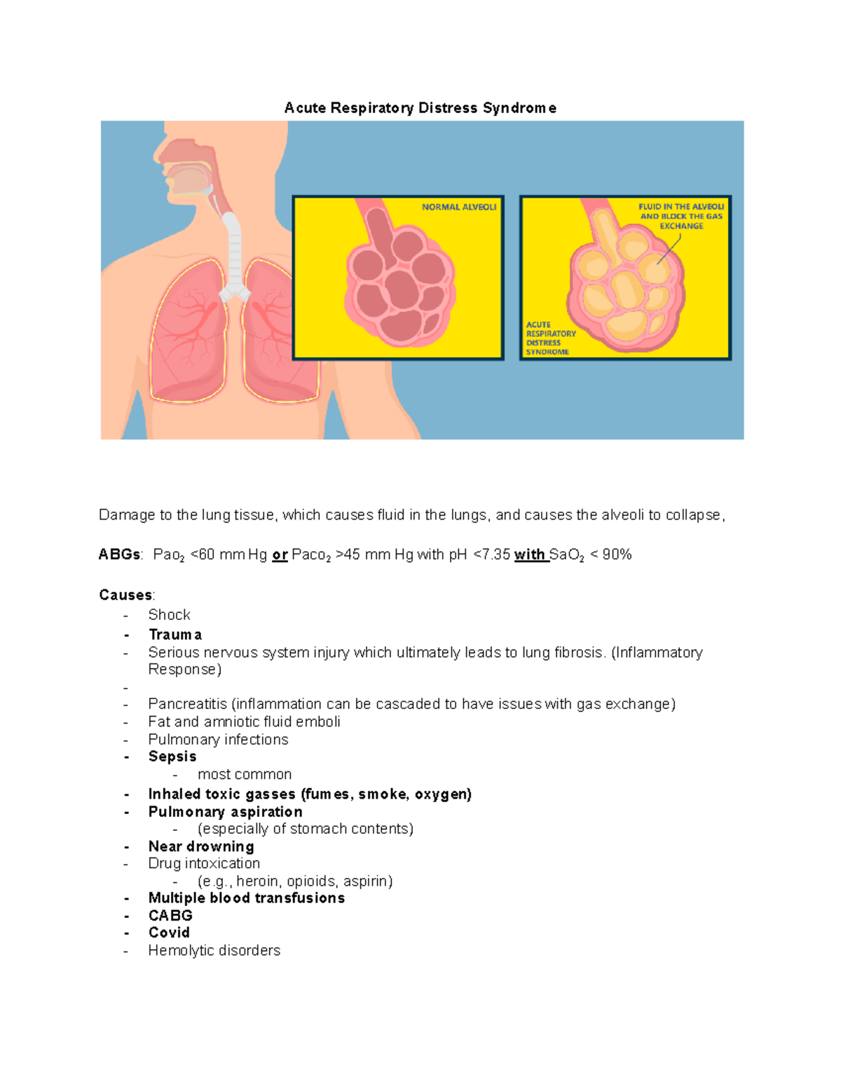 Copy of ARDS Mechanical Ventilation GSG - Acute Respiratory Distress ...