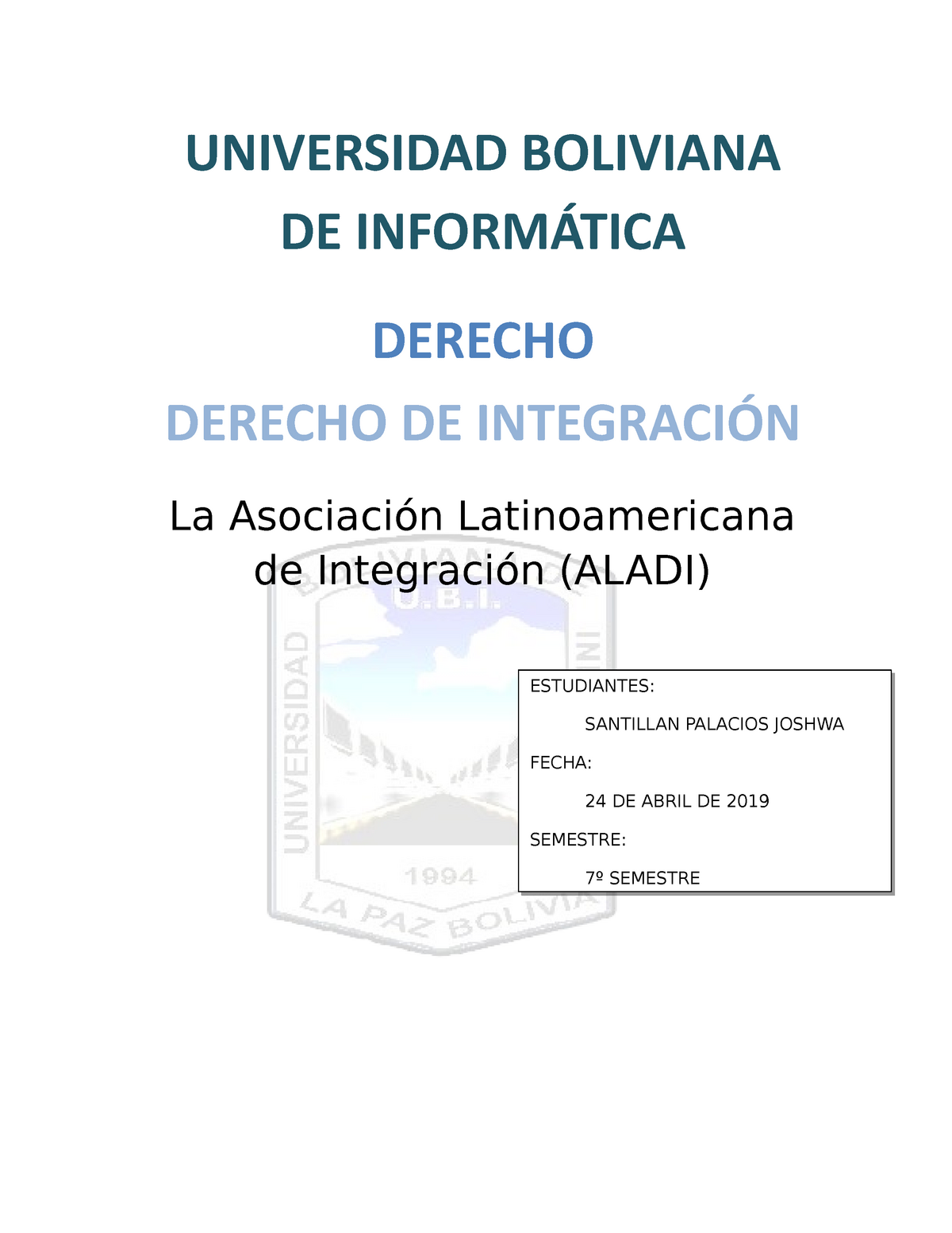 Integración Aladi - La Asociación Latinoamericana De Integración (ALADI ...