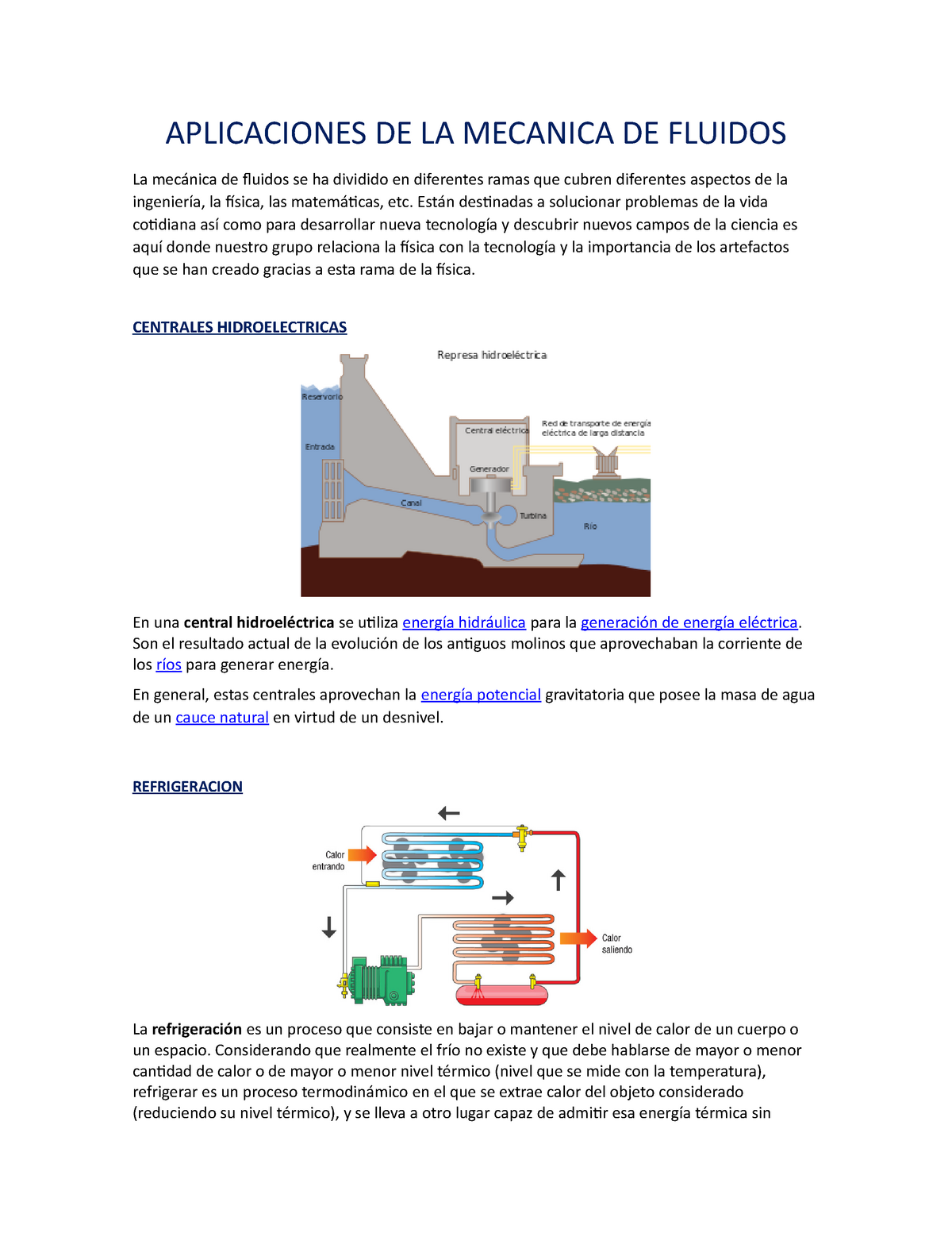 Aplicaciones De La Mecanica De Fluidos Studocu