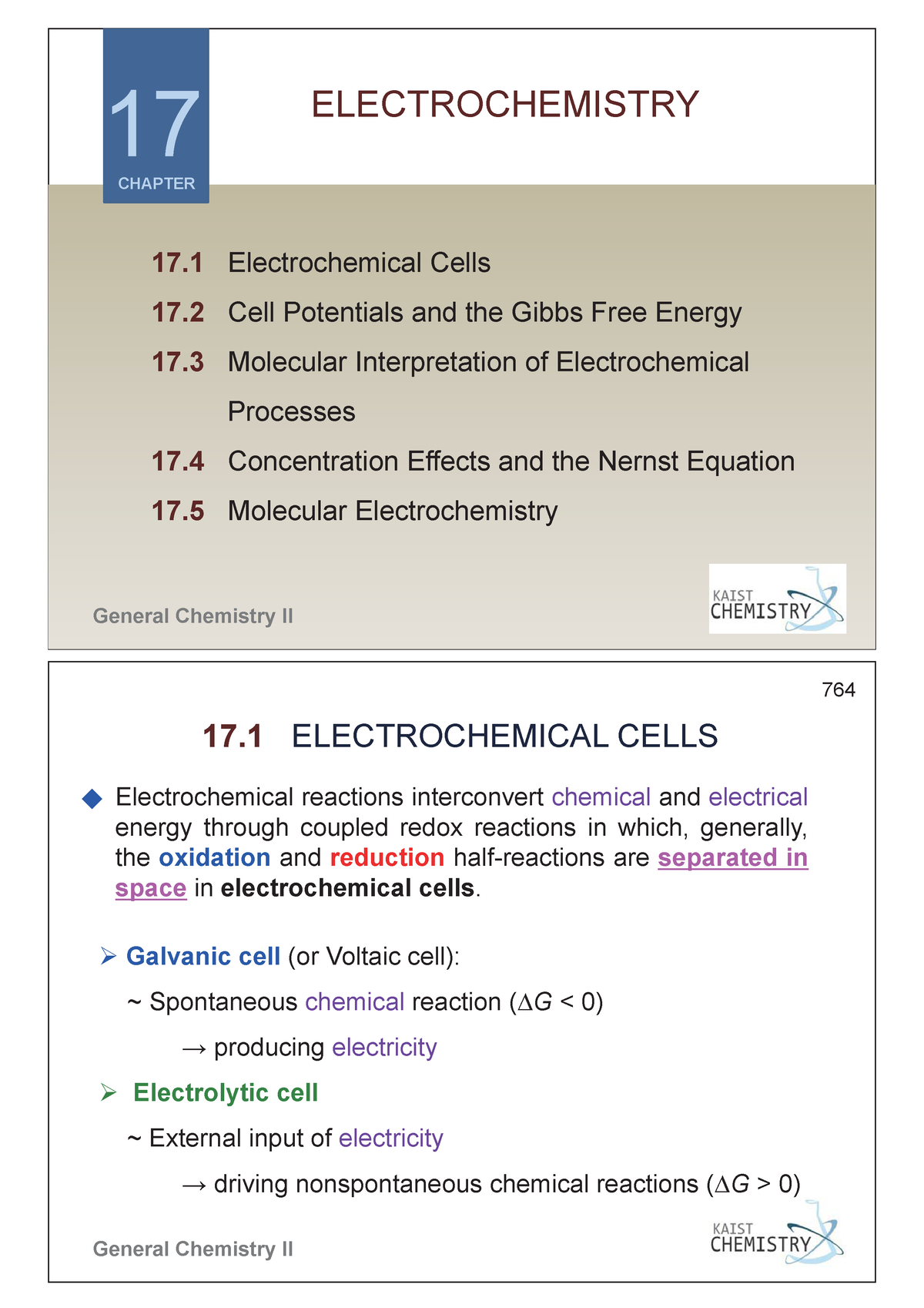 17. Electrochemistry Lecture Notes - General Chemistry II ...