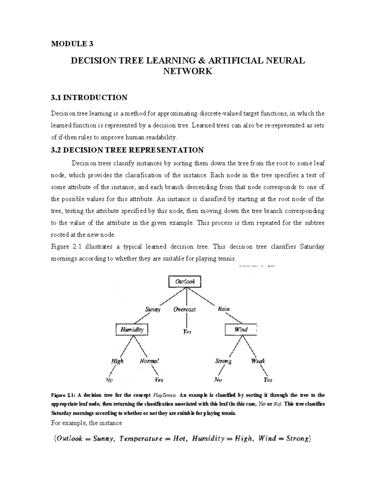 Artificial Intelligence And Machine Learning 18CS71 Mod 3 - MODULE 3 ...