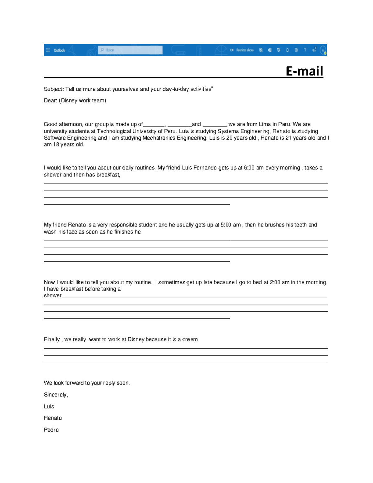 TASK Assignment WEEK 17 Final Project PART 1 - E-mail Subject: Tell us ...
