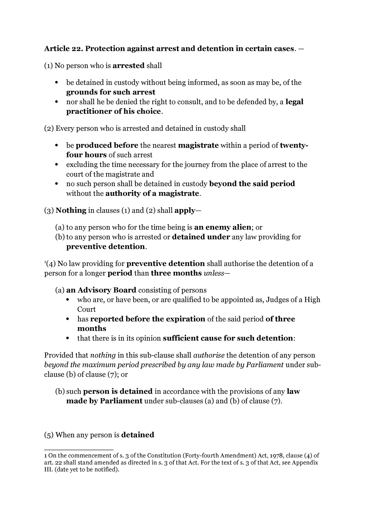 case study on article 22(5)