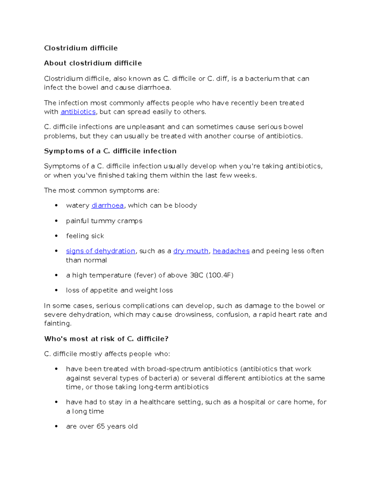 Clostridium difficile - Clostridium difficile About clostridium ...