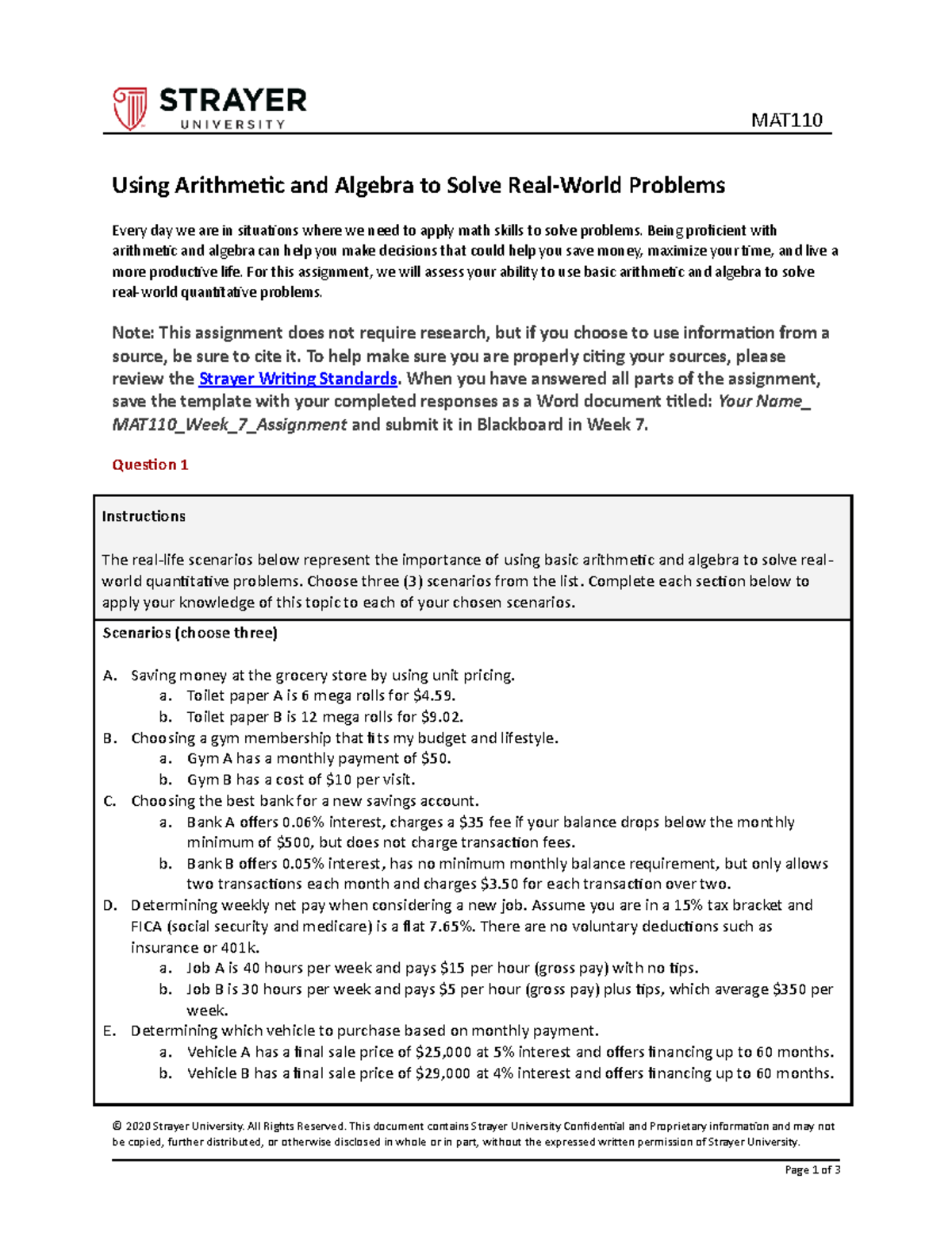 MAT110 Week7 Assignmenttemplate - MAT Using Arithmetic And Algebra To ...