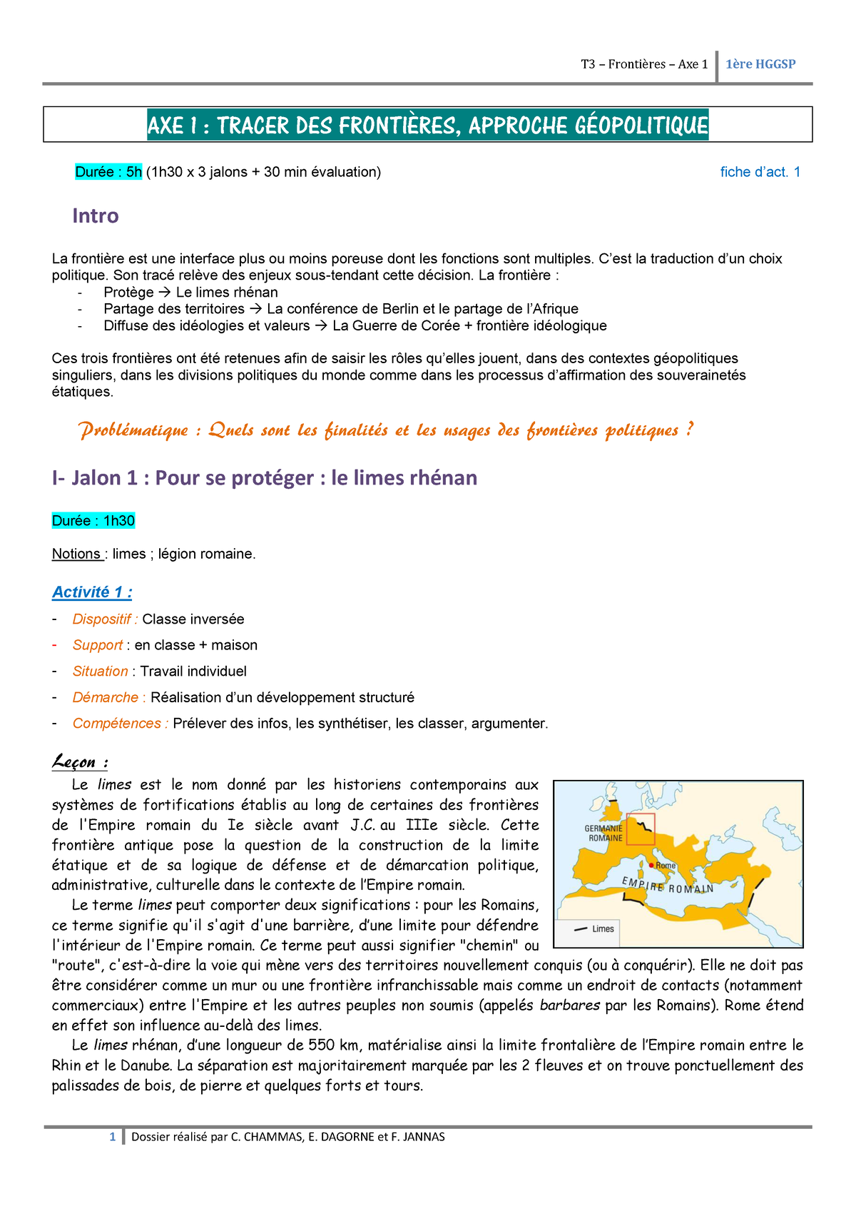 Cours Frontières Et Géopolitique - AXE 1 : TRACER DES FRONTIÈRES ...