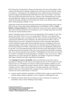 Criminal Law Main Notes Criminal Law I Introduction Objectives Of