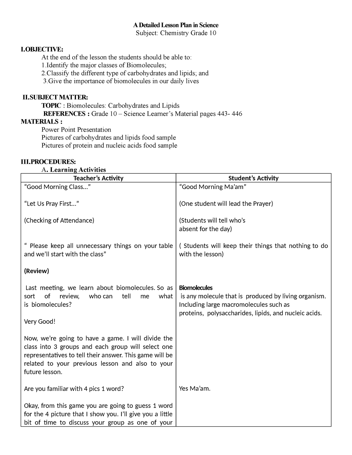 A-Detailed-Lesson-Plan-in-Science - A Detailed Lesson Plan in Science ...
